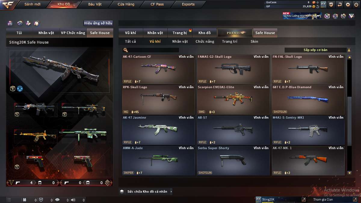 shop acc cf uy tin gia re